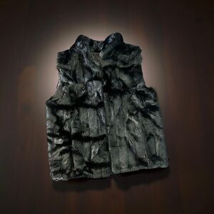 Gorgeous Black Faux Fur Vest